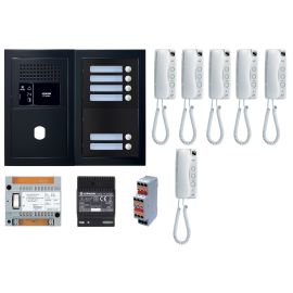 Pack audio 6 post complet noir - AIPHONE - 200449 pas cher Principale M