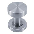 Bouton de porte inox rond plat diamètre 52 mm Héraclès B-INOX-BP01 photo du produit