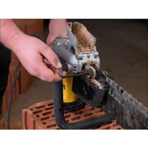 Scie ALLIGATOR 1700 W 430 mm lame briques faible densité DEWALT DWE397-QS photo du produit Secondaire 4 L