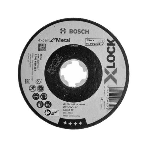Disque à tronçonner EXPERT X-Lock pour Metal 125 x 1,6mm à tronçonner - BOSCH - 2608619254 pas cher Secondaire 1 L