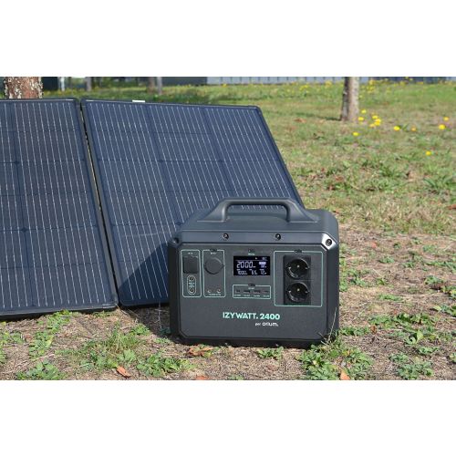 Station énergie portative IZYWATT 2400W + 2 panneaux solaires 315W cadrés - ORIUM - 39225 pas cher Secondaire 10 L