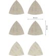 Kit 6 abrasifs Delta M480 Expert 93 x 93 mm BOSCH 2608901204 photo du produit Secondaire 1 S