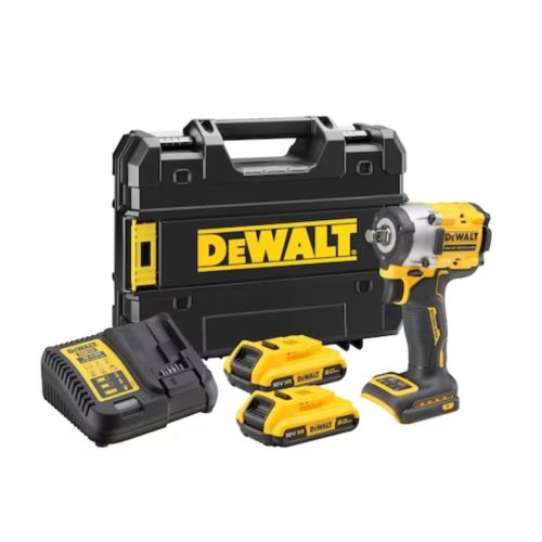 Boulonneuse à chocs 1/2'' 18 V XR BRUSHLESS + 2 batteries 2 Ah DEWALT DCF921D2T-QW photo du produit