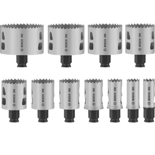 Coffret 11 scies trépans Pro multimatériau PC PLUS 20 - 22 - 25 - 32 - 35 - 40 - 44 - 51 - 60 - 68 - 76 - BOSCH - 2608594426 pas cher Secondaire 1 L