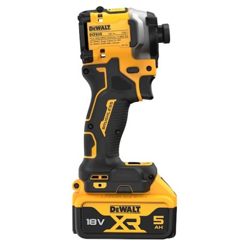 Visseuse à chocs 18 V XR + 2 batteries 5 Ah + chargeur + coffret TSTAK DEWALT DCF850P2LRT-QW photo du produit Secondaire 2 L