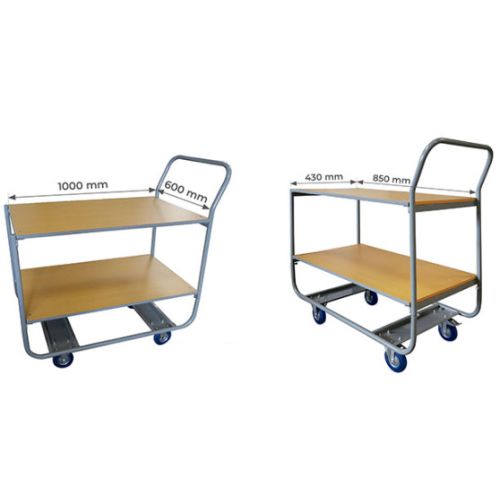 Servante plateau bois 200 kg moyenne STOCKMAN WP20A/2 photo du produit Secondaire 1 L