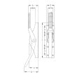 Crémone à levier 902 pour tringle carré de 10mm - FUHR - TT90210V pas cher Secondaire 1 S