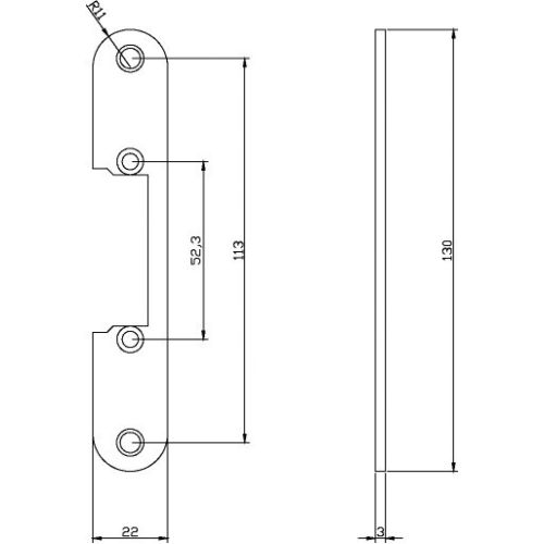 Têtière d'angle pour bois Din droite photo du produit Secondaire 3 L