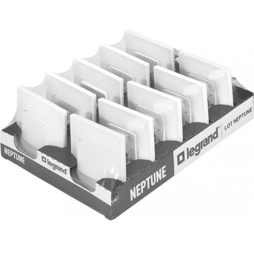 Boite de 10 interrupteurs va-et-vient NEPTUNE blanc - LEGRAND - 200253 pas cher Secondaire 1 L