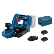 Rabot 18V Bosch GHO 18 V-LI + 2 batteries Procore 4Ah + chargeur en coffret L-BOXX BOSCH photo du produit