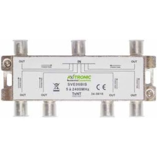 Répartiteur terrestre et satellite avec passage d’alimentation 6 sorties - CAE GROUPE - SVE06BIS pas cher