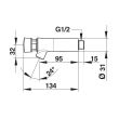 Robinet simple temporisé pour lavabo NEO mural froid PRESTO 66010 photo du produit Secondaire 1 S