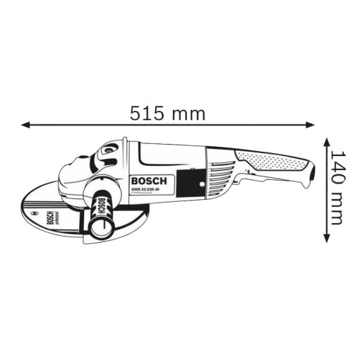 Pack de 2 meuleuses angulaire (GWS22-230H / GWS 1400) 1400W / 2200W - BOSCH - 0615990EJ0 pas cher Secondaire 4 L