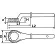 Clé polygonale contre-coudée 24 mm avec clip inox FME SAM OUTILLAGE 109-24-FME photo du produit Secondaire 1 S