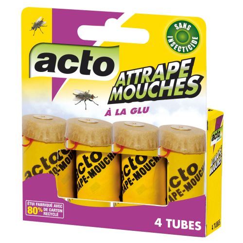 Attrape-mouches à la glu 4 pièces ACTO INSECTICIDES AMOU3 photo du produit