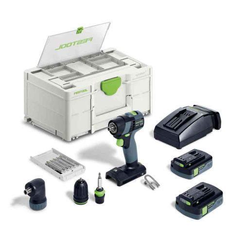 Perceuse-visseuse 18 V TXS 18 C 3,0-SET + 2 batterie 3 Ah + chargeur + coffret Systainer SYS3 FESTOOL 576896 photo du produit