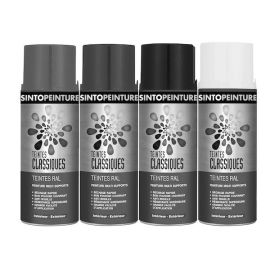 Peinture classiques antirouille teintes RAL bleu nuit en a&eacute;rosol de 400ml - SINTO - 925155 pas cher Principale M