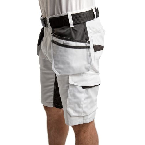 Short peintre + stretch avec poches flottantes blanc gris foncé T38 - BLÅKLÄDER - 109913301098C44 pas cher Secondaire 4 L