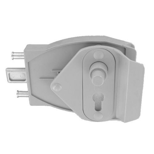 Serrure à bouton poussoir gris - TIRARD - EE571301 pas cher