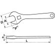 Clés à molette 10'' chromée satinées avec clip FME - SAM OUTILLAGE - 54-C10-FME pas cher