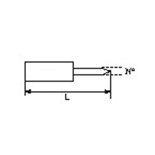 Embouts 1/4'' 6 pans creux pour matériaux durs SAM OUTILLAGE E-111-H2,5 photo du produit Secondaire 1 L