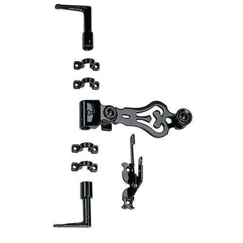 Sachet d'accessoires TUBRAIN poignée feuille aluminium noir 9005 -  TORBEL - 04P1S5J pas cher