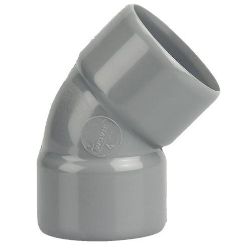 Coude PVC double Femelle 45° D32 WAVIN 3026068 photo du produit Secondaire 1 L