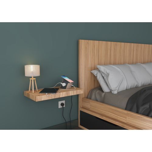 Multiprise station de charge 2x2P+T Surface taupe/gris foncé LEGRAND 049402 photo du produit Secondaire 4 L