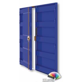 Bloc-porte 2 vantaux apprêt gris MENTHA photo du produit
