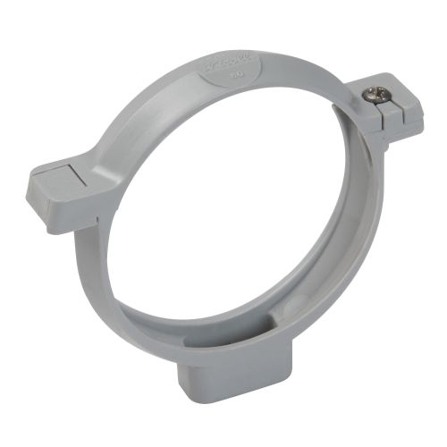 Collier Lyre 100mm pour tube de descente cylindrique gris - NICOLL - CO100GT photo du produit