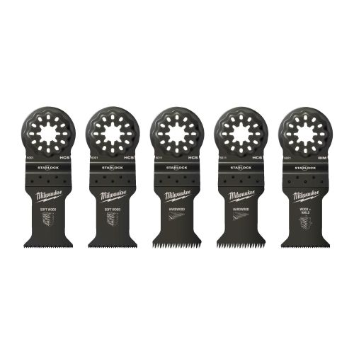 Set de 5 lames multi-tools pour bois MILWAUKEE 48906114 photo du produit Principale L