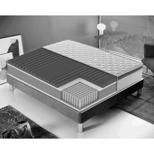 Matelas à 1600 ressorts ensachés FRANCIACORTA I Love Sleep 180x200cm à 7 zones de confort pas cher Secondaire 2 L