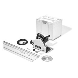 Scie plongeante 1200W TS 55 FEBQ-Plus-FS + rail de guidage en coffret Systainer SYS3 - FESTOOL - 577010 pas cher Principale M