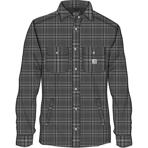 Chemise FLANNEL SHERPA LINED SHIRT JAC vert TS - CARHARTT - S1105430G72S pas cher Principale L