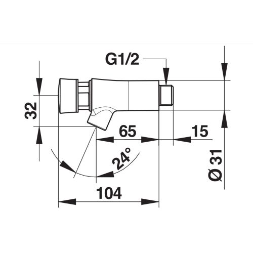 Robinet temporis&eacute; pour lavabo NEO mural froid PRESTO 66000 photo du produit Secondaire 1 L