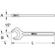 Clé à fourche BRONZEPLUS simple antidéflagrant en aluminium-bronze 9/16'' KS TOOLS 963.7218 photo du produit Secondaire 1 S