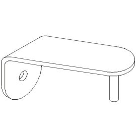 Poign&eacute;e inox 316 diam.40 mm pas cher Principale M
