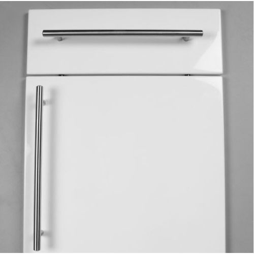 Poignée bâton I-200 inox 12/2X160X224mm inox mat - DIDHEYA - 12025 pas cher Secondaire 1 L