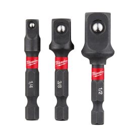 Set de 3 adaptateurs Shockwave Milwaukee IMPACT ADAPTOR SET - 3PC - 4932479228 photo du produit Principale M
