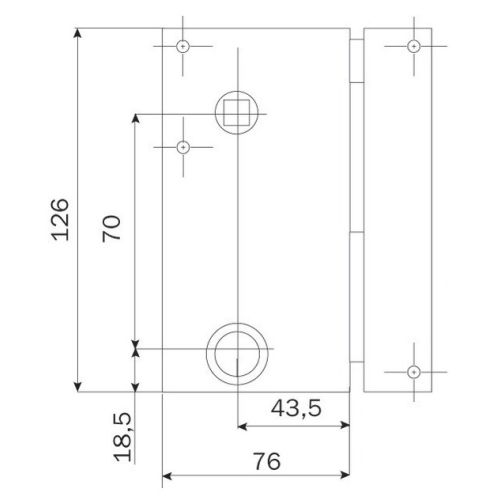 Serrure monopoint ZENITH 571 vertical tirage cylindre de 45mm gauche - ISEO - 25080455.5 pas cher Secondaire 3 L