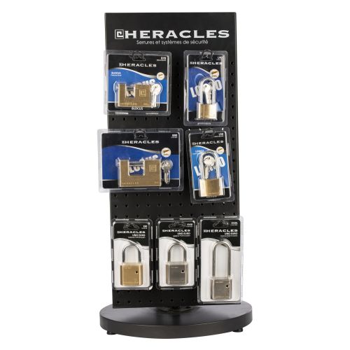 Présentoir à cadenas kit avec cadenas Euros HERACLES CAD-KIT-2 photo du produit