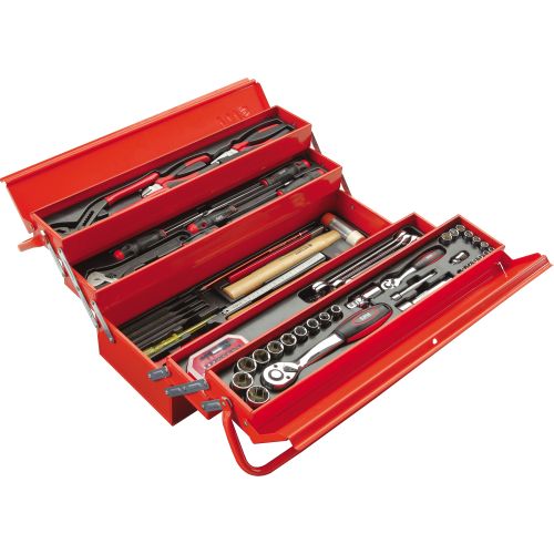 Lot de 12 compositions de 113 outils avec caisse de maintenance SAM OUTILLAGE CP-113BOXJ12 photo du produit