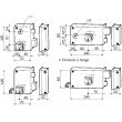 Serrure monopoint en applique ALPHA cylindre rond horizontal tirage droite - BRICARD - 350110 pas cher Secondaire 8 S