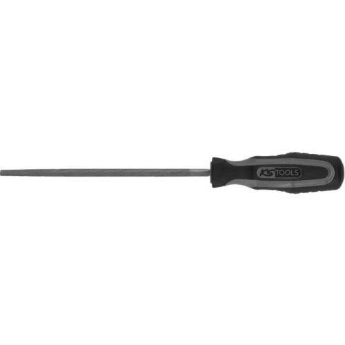 Lime ronde demi-douce emmanchée longueur 250mm - KS TOOLS - 157.0206 pas cher