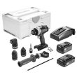 Perceuse-visseuse à percussion 18V QUADRIVE TPC 18/4 5,2/4 I-Set - FESTOOL - 577248 pas cher