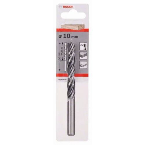 Mèche hélicoïdale diamètre 10x120 longueur utile 75mm pour le bois - BOSCH - 2608596307 pas cher Secondaire 1 L