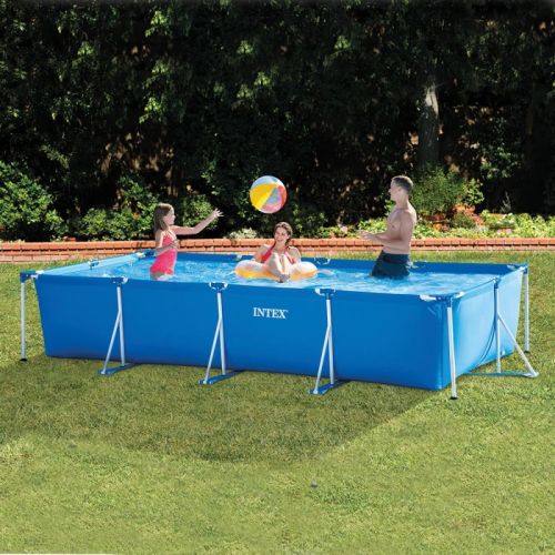 Piscine tubulaire Métal Frame Junior rectangulaire 450 x 220 x 84 cm INTEX 28274FR photo du produit Secondaire 1 L