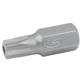 Embout de vissage Ks tools Torx percé 6 pans en acier nickelé - 930.21 photo du produit Principale M