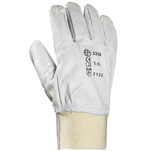Gant de maîtrise EUROTECHNIQUE en cuir de chèvre gris T9 COVERGUARD 2249 photo du produit