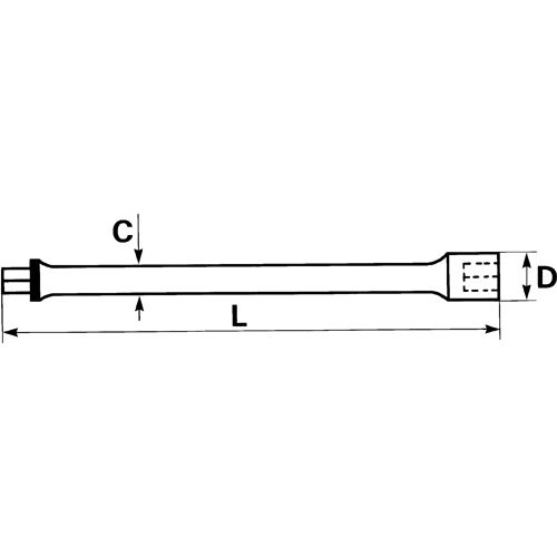 Rallonge 3/8'' angulaire - SAM OUTILLAGE - J-210-SP pas cher Secondaire 1 L